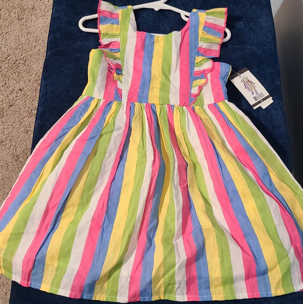 Zunie Girl, 3T, Multi Color Striped